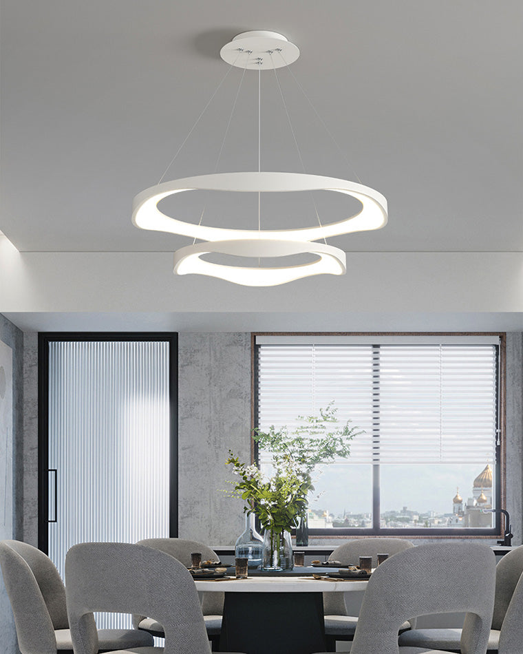 Diff Wavy Circular Led Chandelier-DF2028