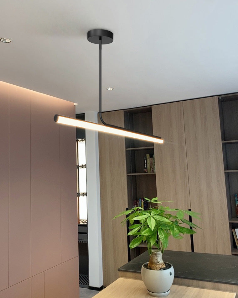 Diff Off Center Tube Linear Pendant Light-DF2029