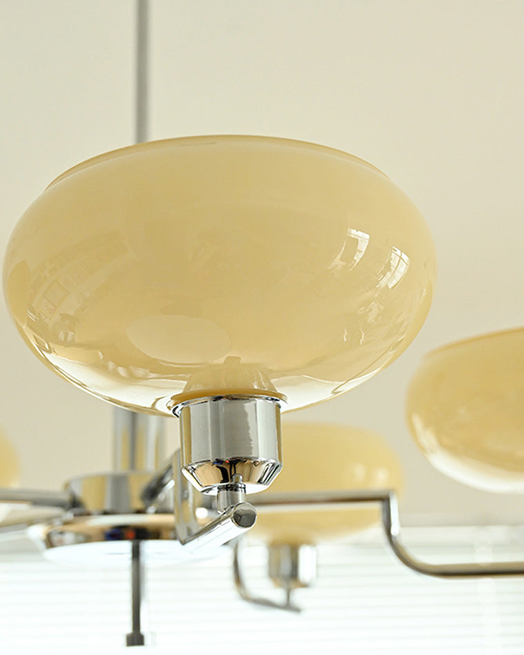 Diff 1920s Milk Glass Chandelier-DF2301