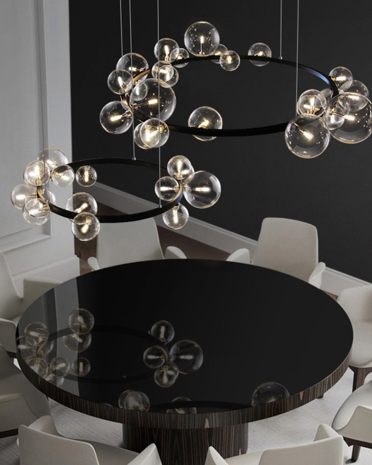 Diff Linear Glass Bubble Chandelier-DF2040