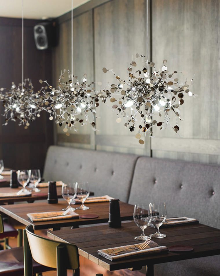 Diff Argent/Gold Cloud Multi Pendant Chandelier-DF2042