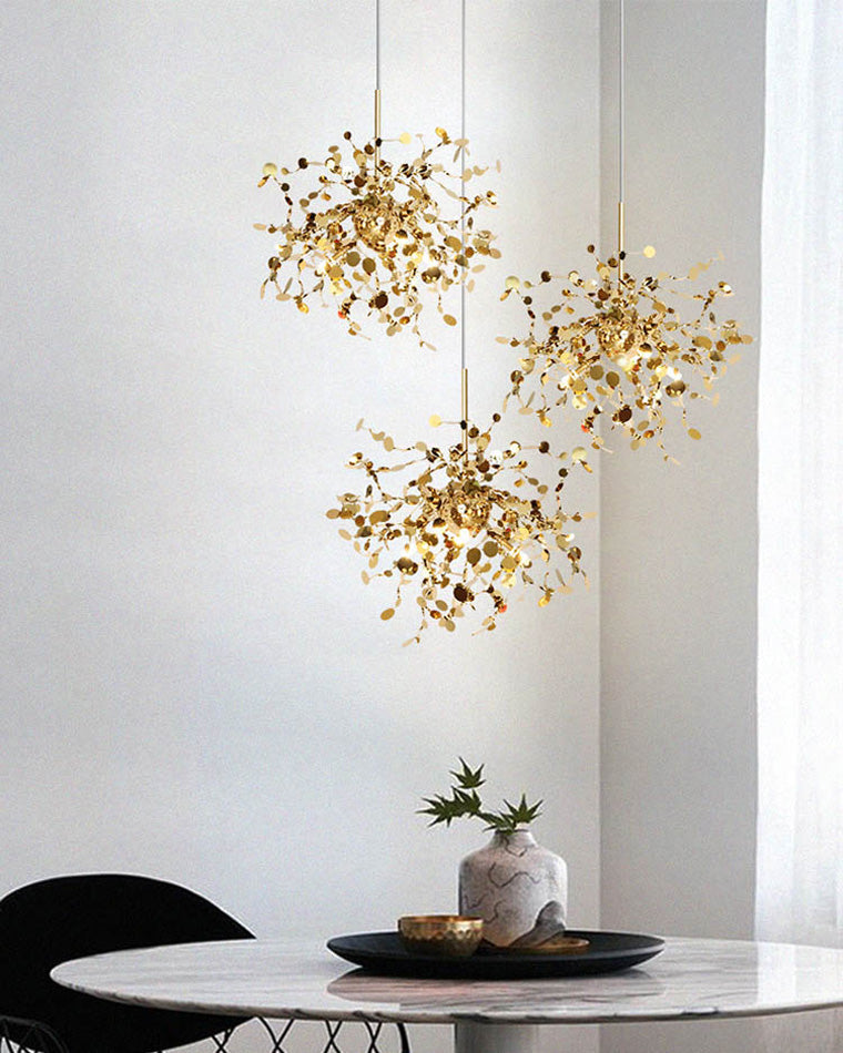 Diff Argent/Gold Cloud Multi Pendant Chandelier-DF2042