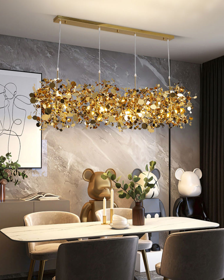 Diff Argent/Gold Cloud Multi Pendant Chandelier-DF2042