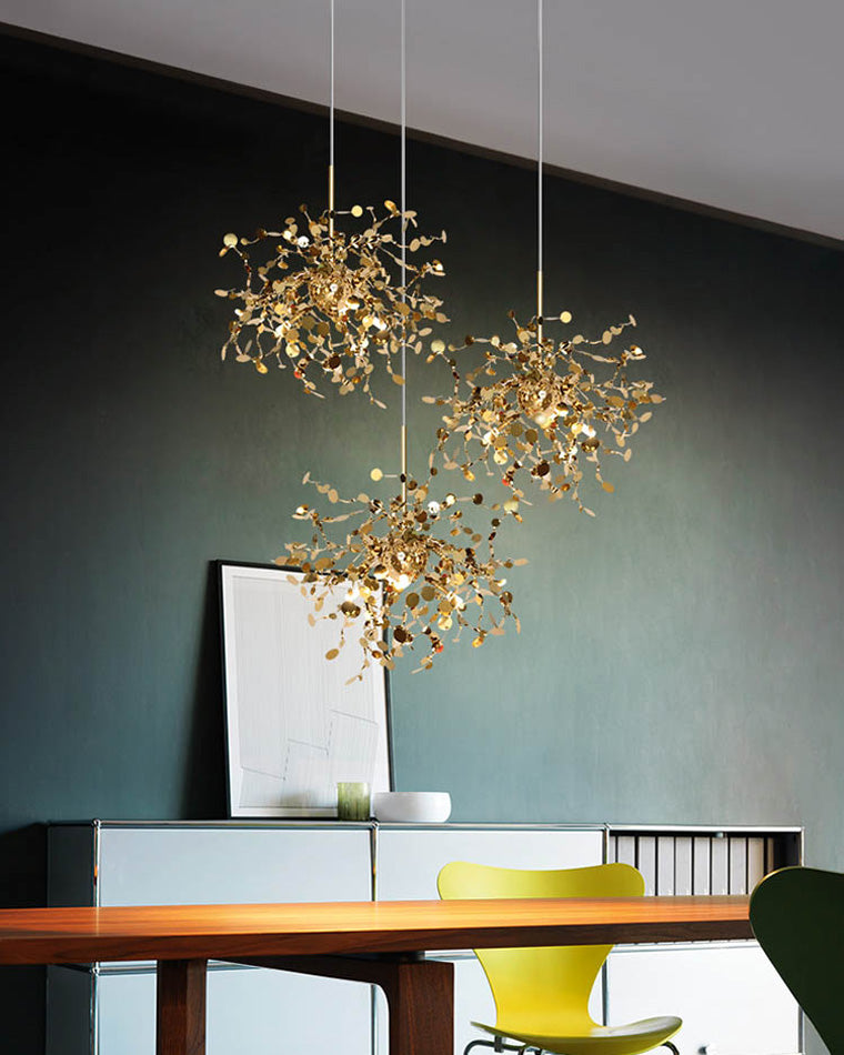 Diff Argent/Gold Cloud Multi Pendant Chandelier-DF2042