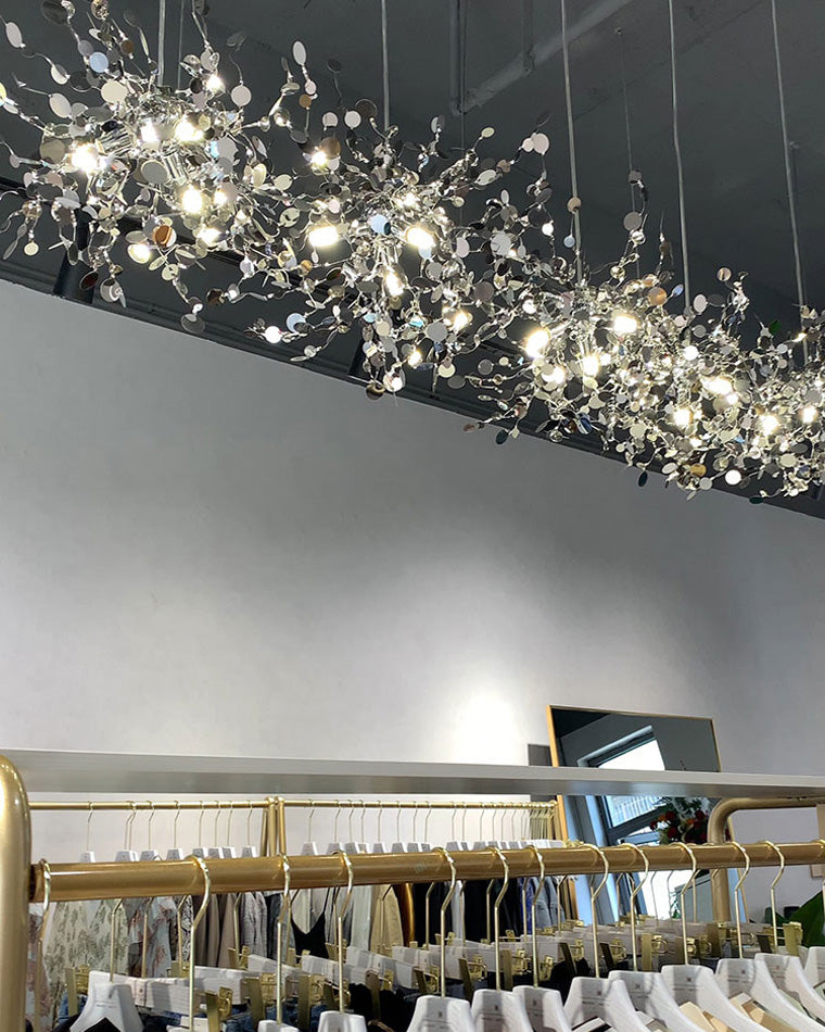 Diff Argent/Gold Cloud Multi Pendant Chandelier-DF2042