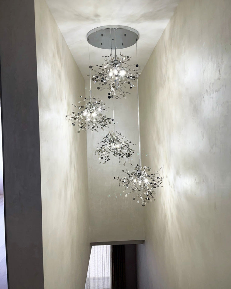 Diff Argent/Gold Cloud Multi Pendant Chandelier-DF2042