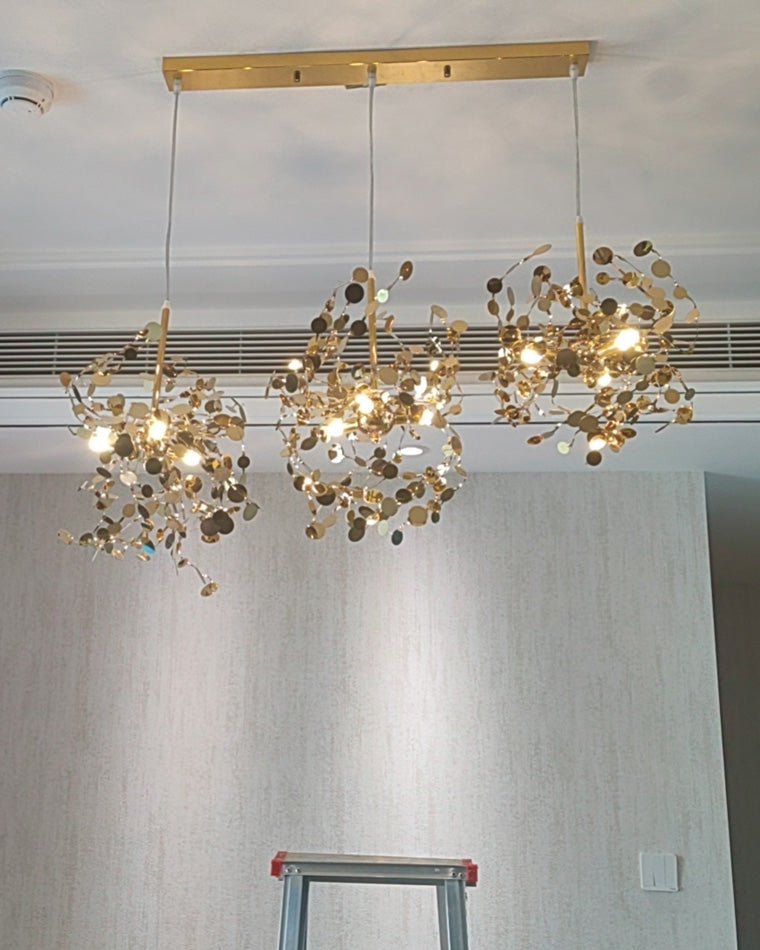 Diff Argent/Gold Cloud Multi Pendant Chandelier-DF2042