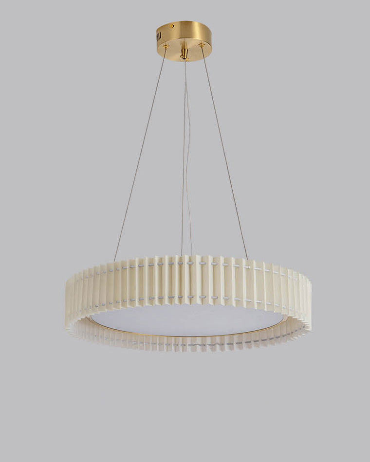 Diff Round Pleated Fabric Pendant Light-DF2050