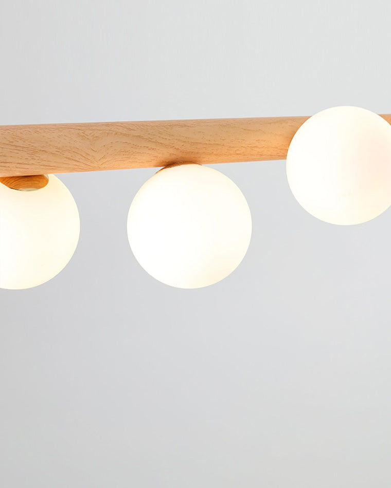 Diff Wood Linear Globe Pendant Chandelier-DF2055