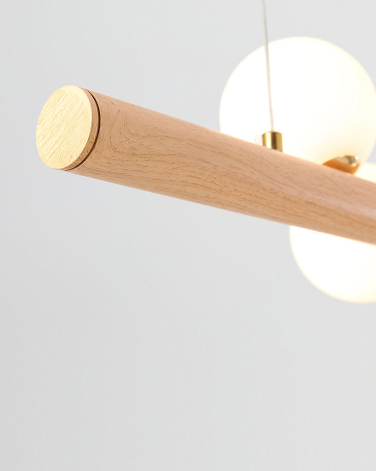 Diff Wood Linear Globe Pendant Chandelier-DF2055