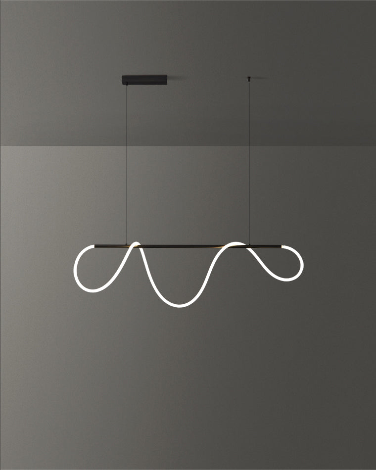 Diff Hose LED Linear/Circular Brass Chandelier-DF2059