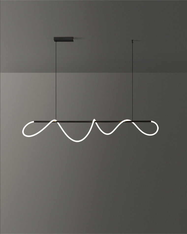 Diff Hose LED Linear/Circular Brass Chandelier-DF2059