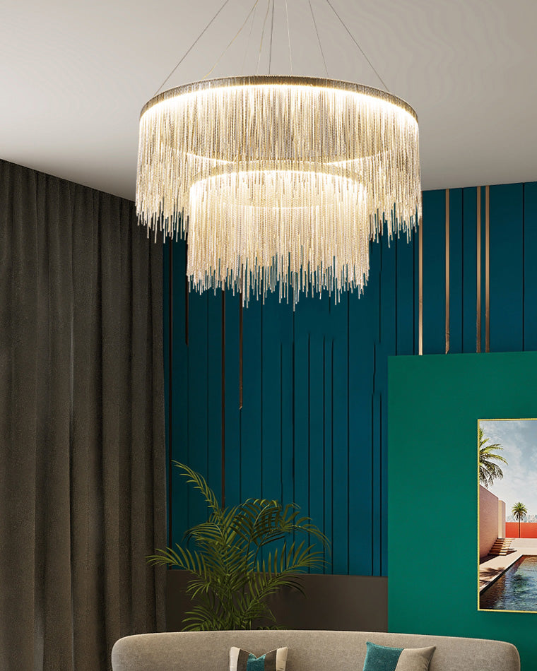 Diff Tassel Round/Linear Chandelier-DF2062