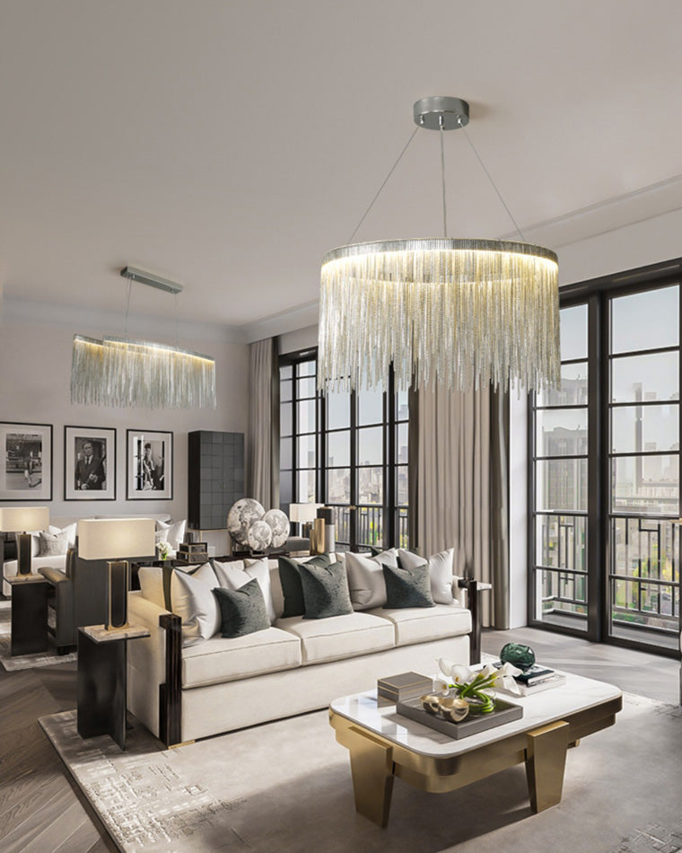 Diff Tassel Round/Linear Chandelier-DF2062