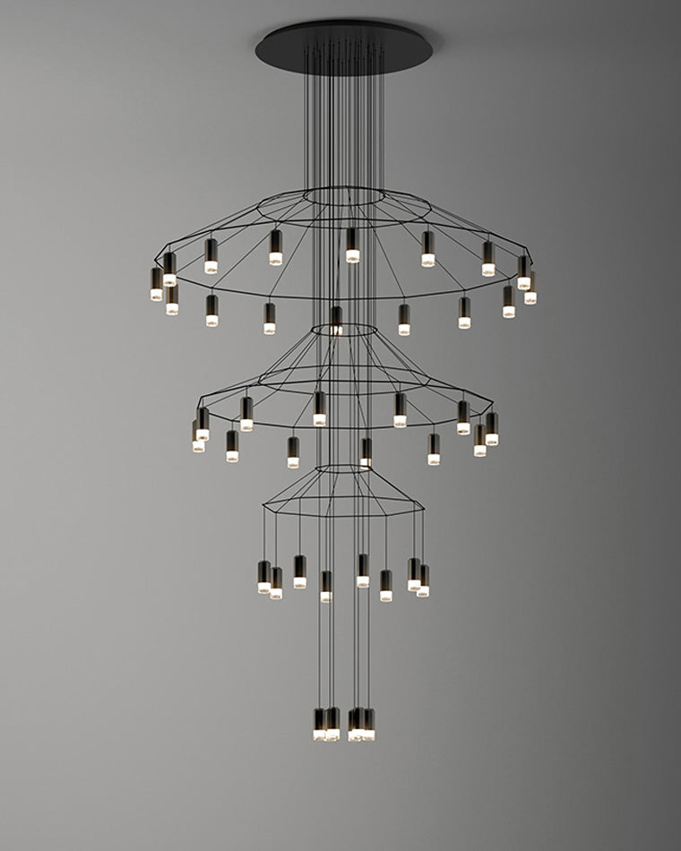 Diff Wire Tiered Sculptural Chandelier-DF2066