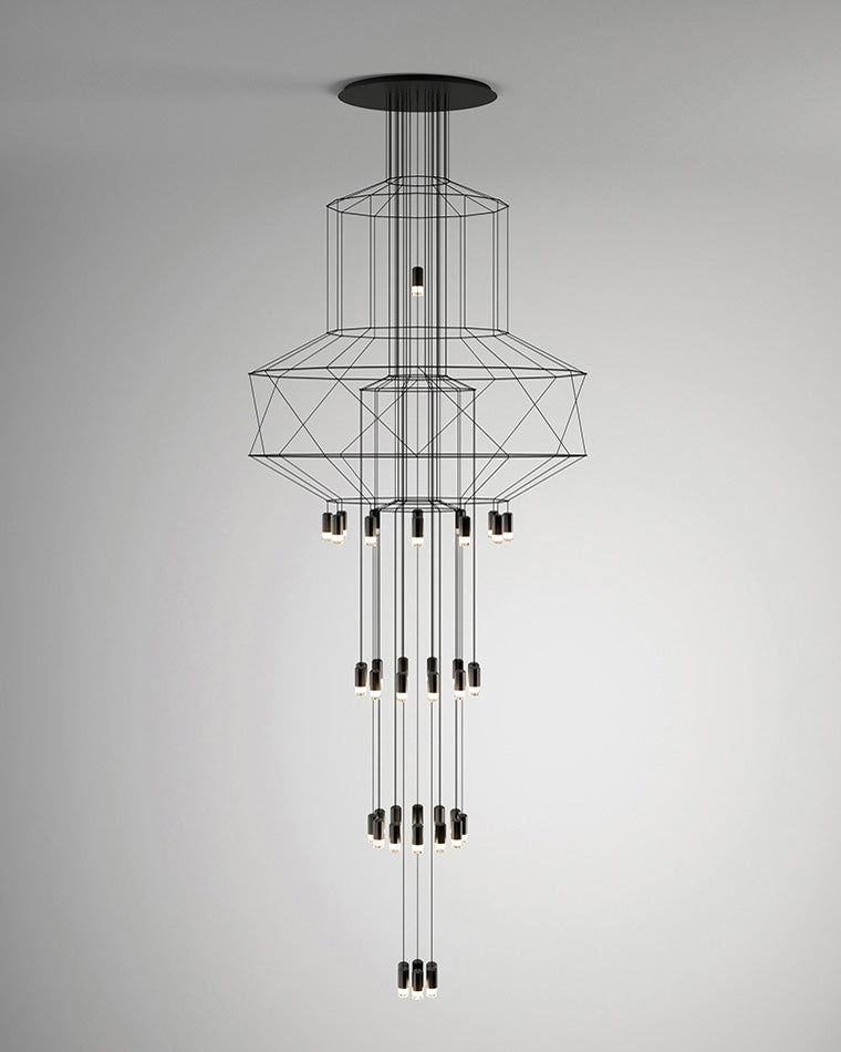 Diff Wire Tiered Sculptural Chandelier-DF2066