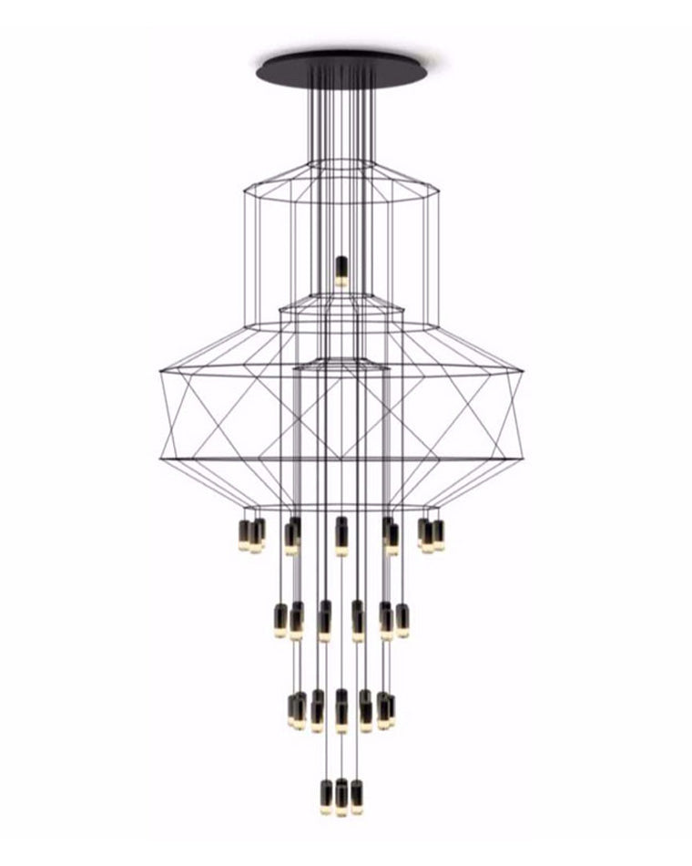 Diff Wire Tiered Sculptural Chandelier-DF2066
