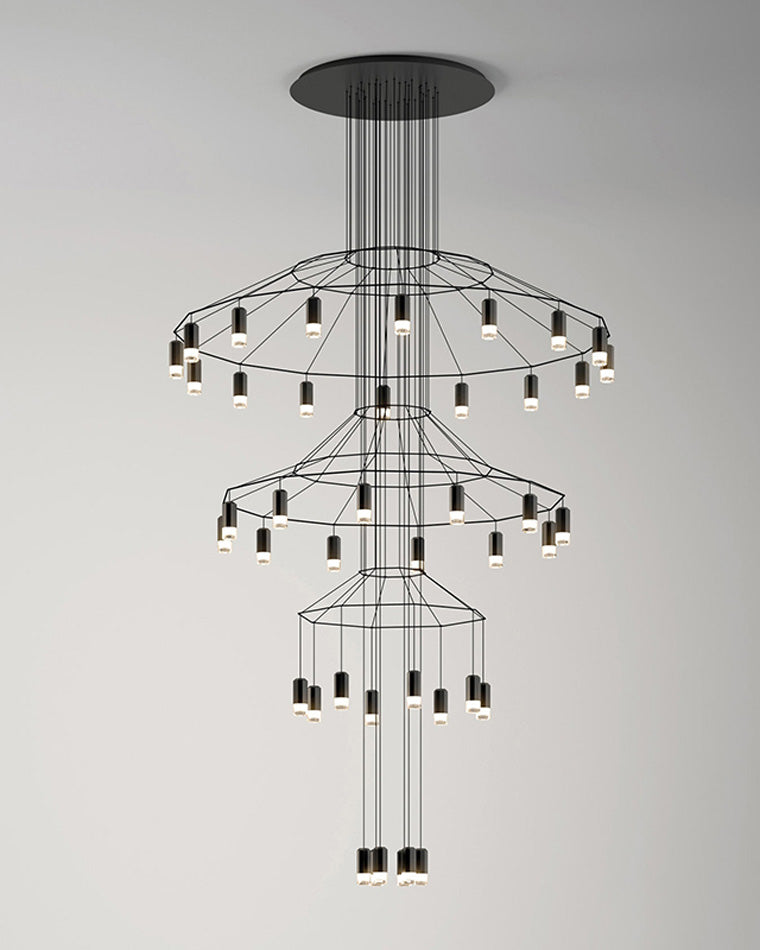 Diff Wire Tiered Sculptural Chandelier-DF2066