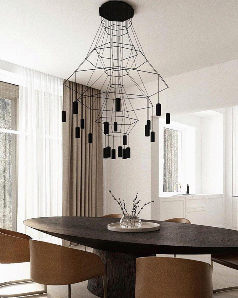 Diff Wire Tiered Sculptural Chandelier-DF2066