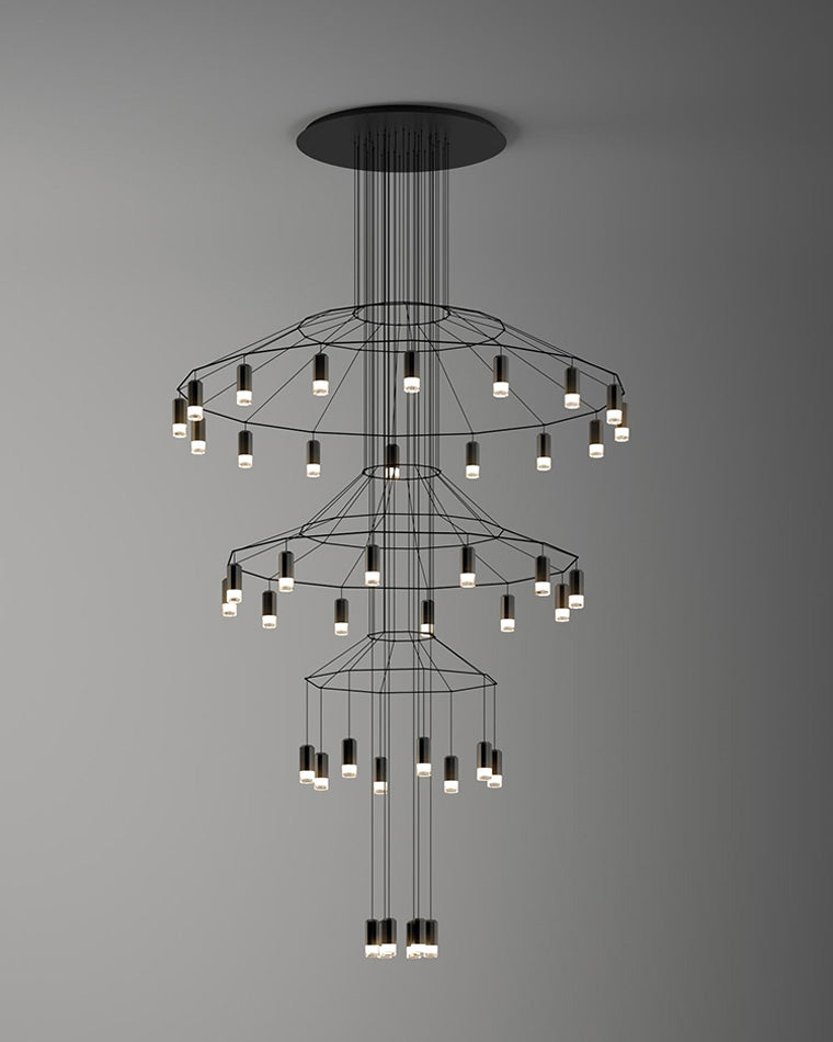 Diff Wire Tiered Sculptural Chandelier-DF2066
