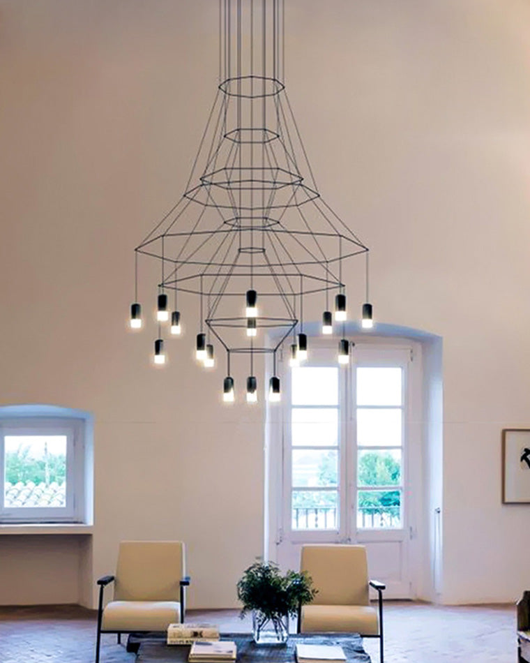Diff Wire Tiered Sculptural Chandelier-DF2066