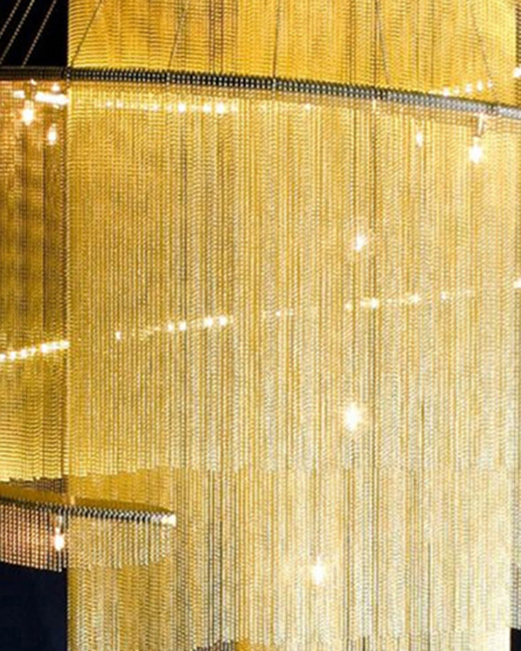 Diff Spiral Tassel Foyer Chandelier-DF2067