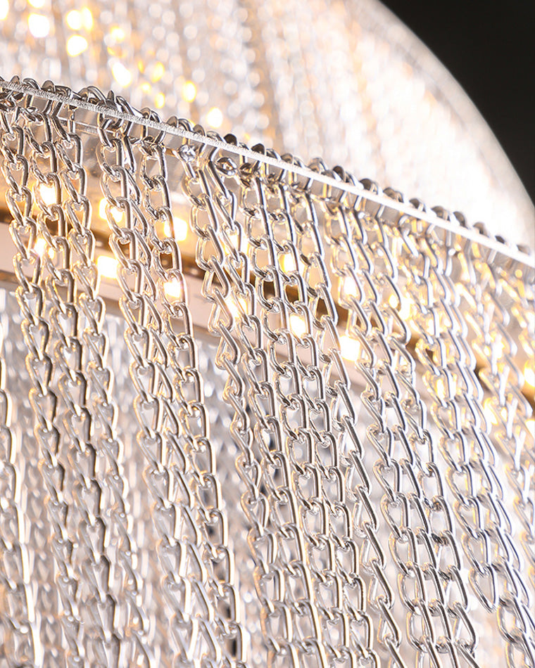 Diff Spiral Tassel Foyer Chandelier-DF2067