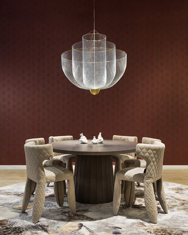 Diff Mesh Uplight Vaulted Ceiling Pendant Chandelier-DF2069