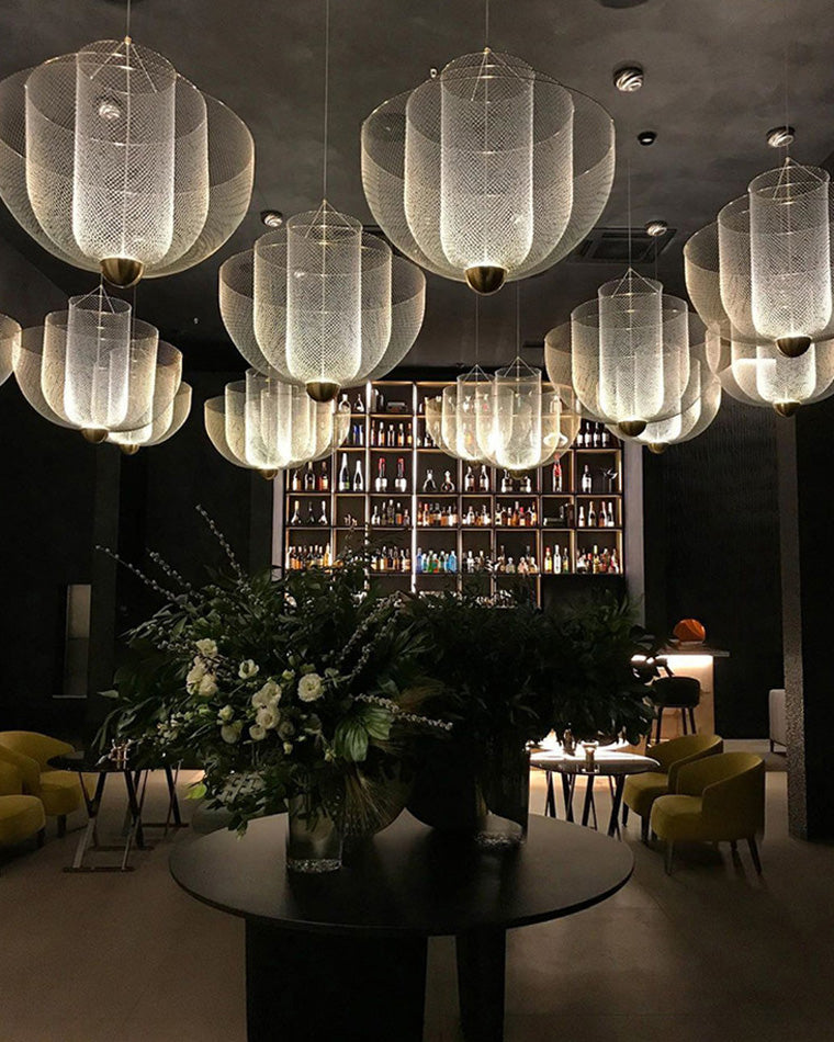 Diff Mesh Uplight Vaulted Ceiling Pendant Chandelier-DF2069