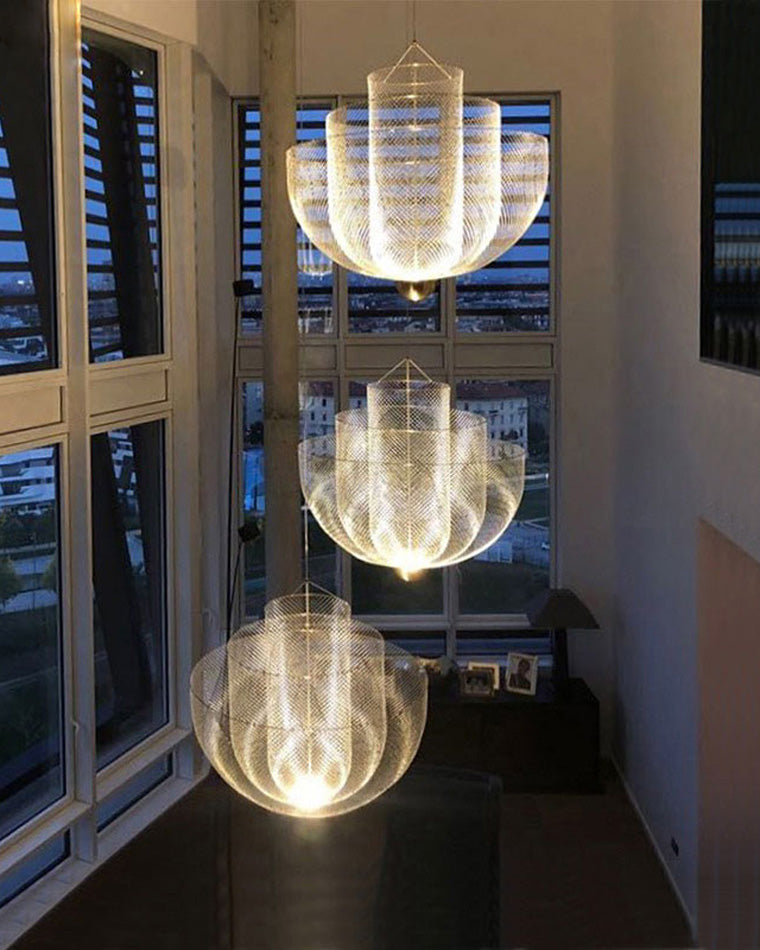 Diff Mesh Uplight Vaulted Ceiling Pendant Chandelier-DF2069