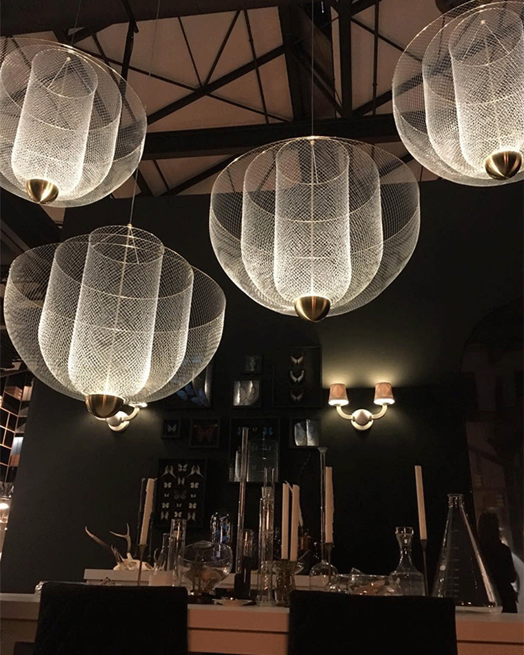 Diff Mesh Uplight Vaulted Ceiling Pendant Chandelier-DF2069