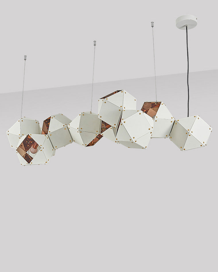 Diff Long Steel Sculptural Chandelier-DF2076