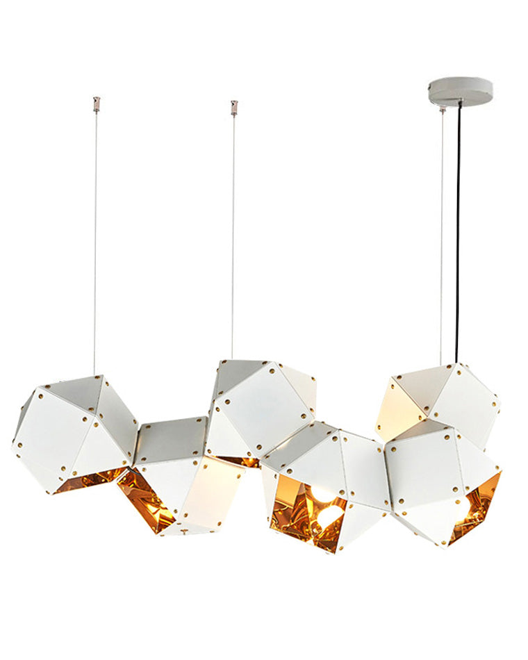 Diff Long Steel Sculptural Chandelier-DF2076
