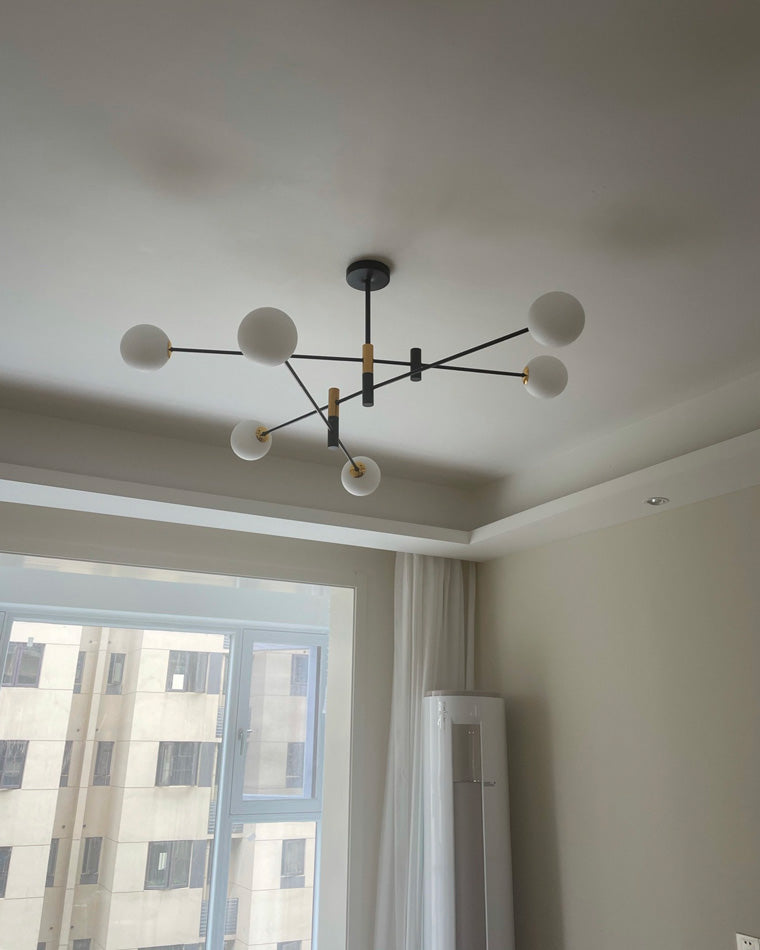 Diff Milk Glass Globe Chandelier-DF2081