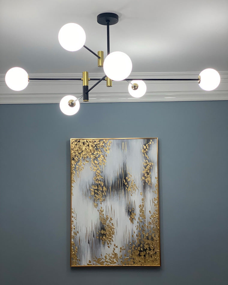 Diff Milk Glass Globe Chandelier-DF2081