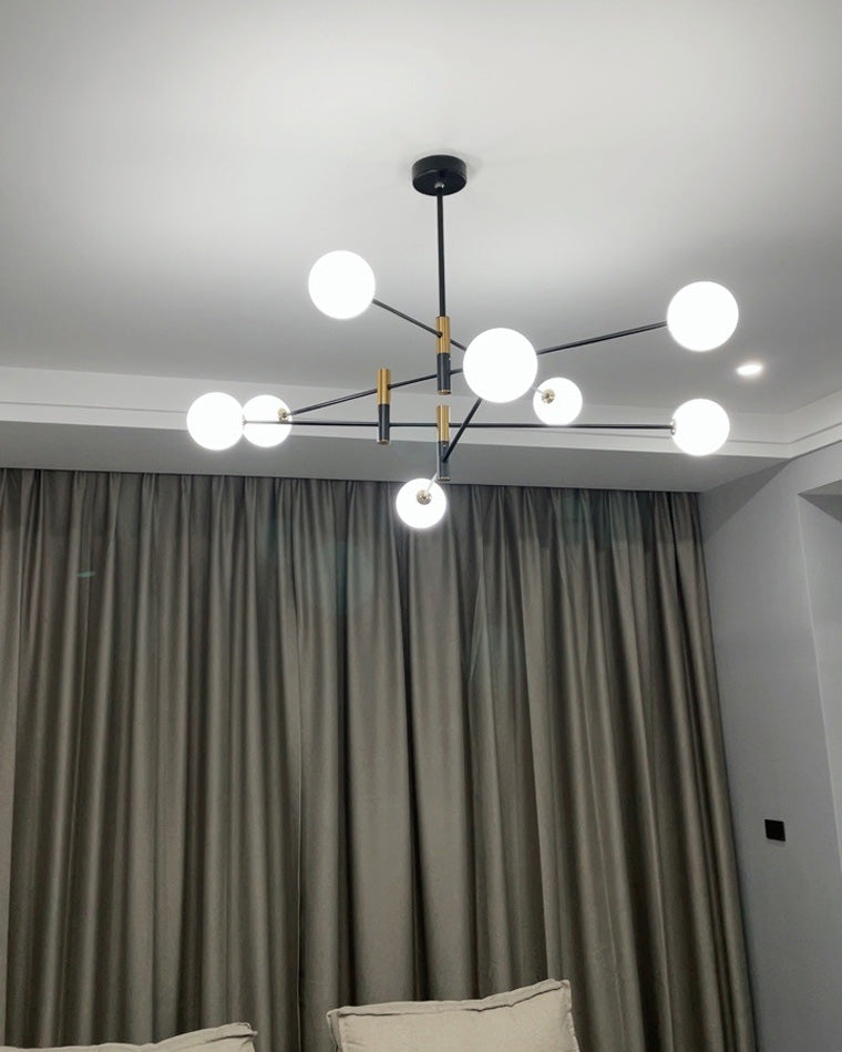 Diff Milk Glass Globe Chandelier-DF2081
