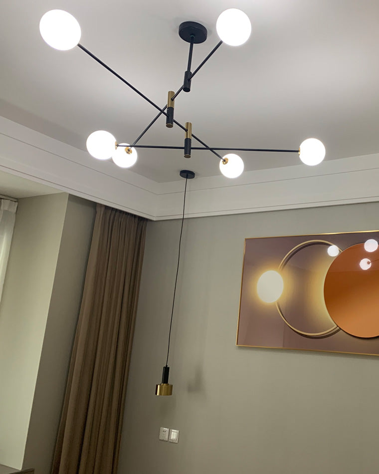 Diff Milk Glass Globe Chandelier-DF2081