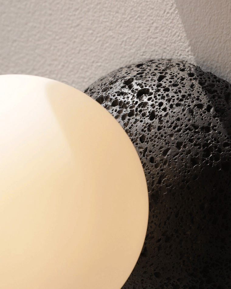 Diff White & Black Glass Globe Pendant Light-DF2086