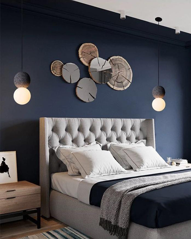 Diff White & Black Glass Globe Pendant Light-DF2086