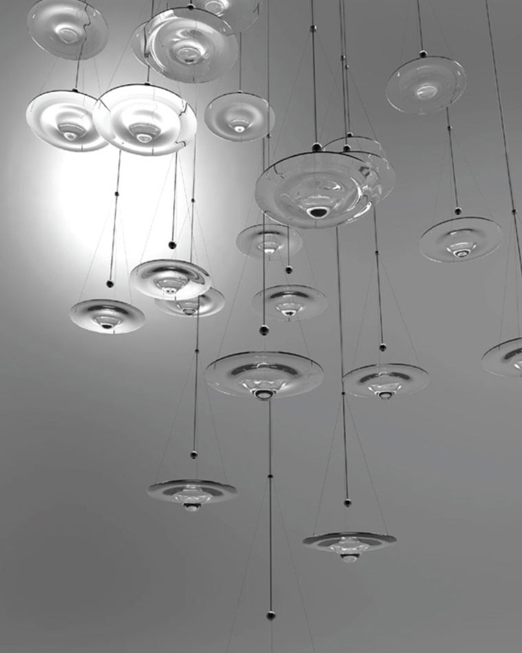 Diff Water Drop Glass Pendant Light-DF2092