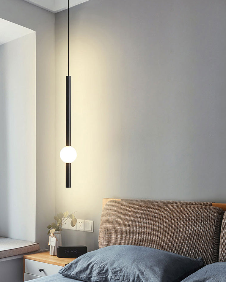 Diff White & Black Tube Pendant Light-DF2093