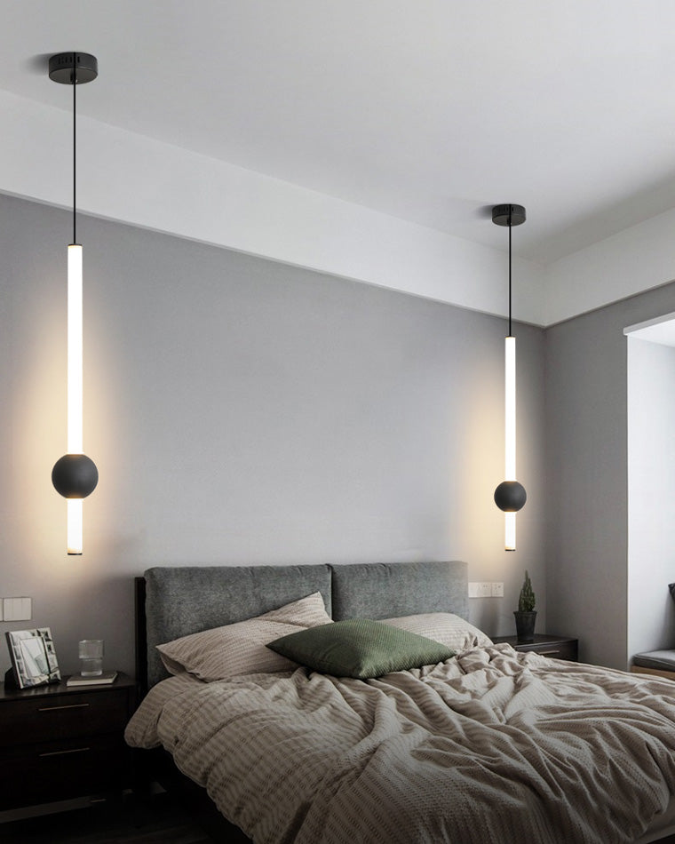 Diff White & Black Tube Pendant Light-DF2093