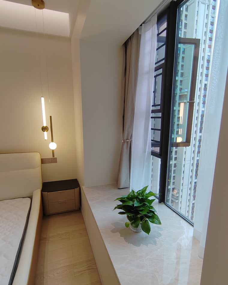 Diff White & Black Tube Pendant Light-DF2093