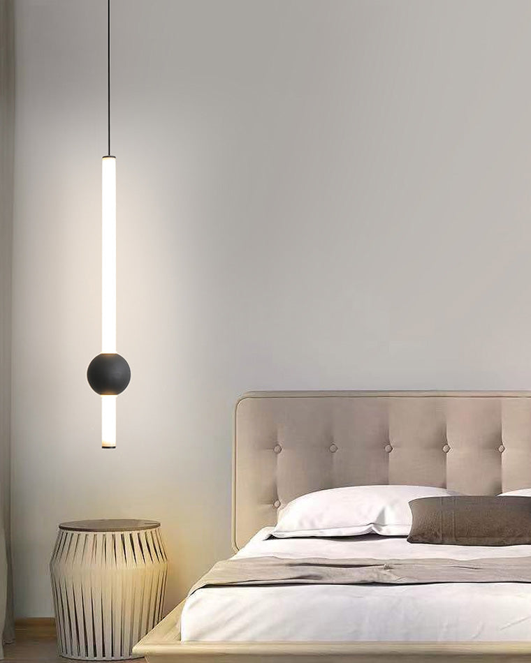 Diff White & Black Tube Pendant Light-DF2093