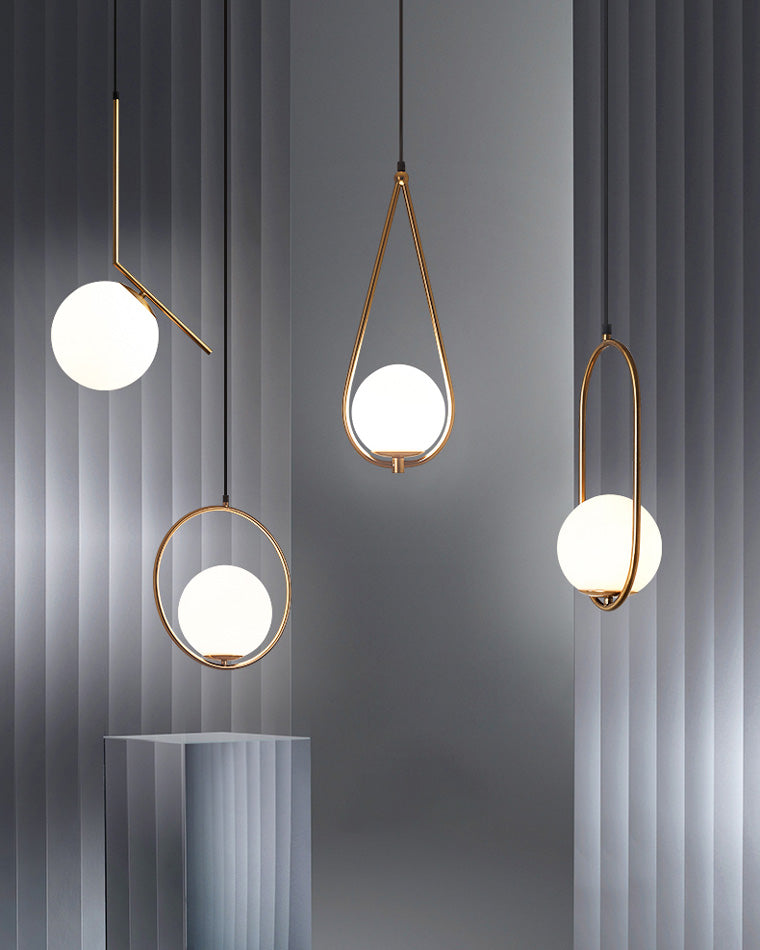 Diff Glass Globe Pendant Light-DF2097