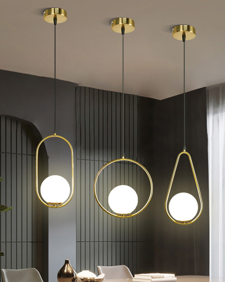 Diff Glass Globe Pendant Light-DF2097