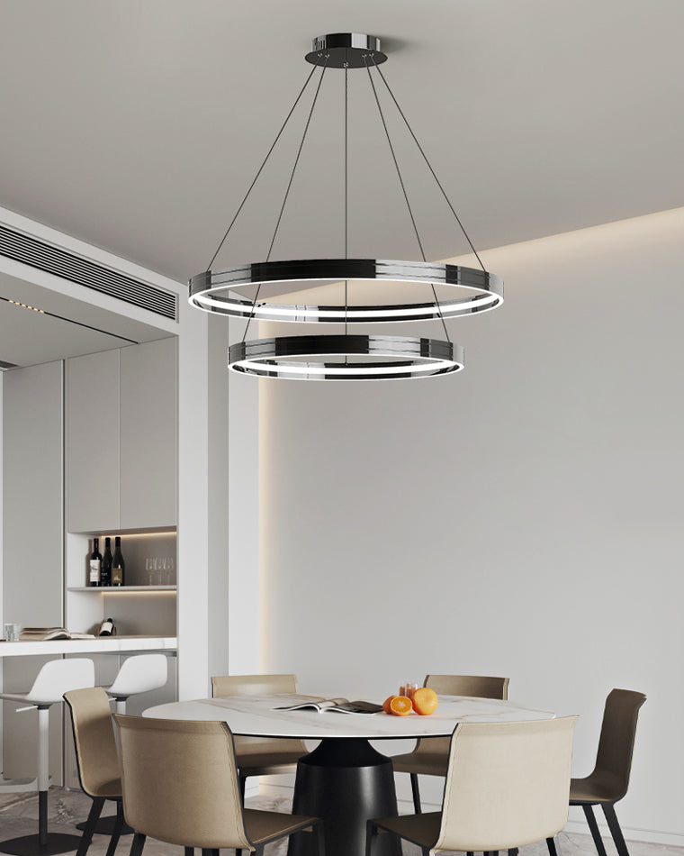 Diff Black Circular Led Chandelier-DF2297