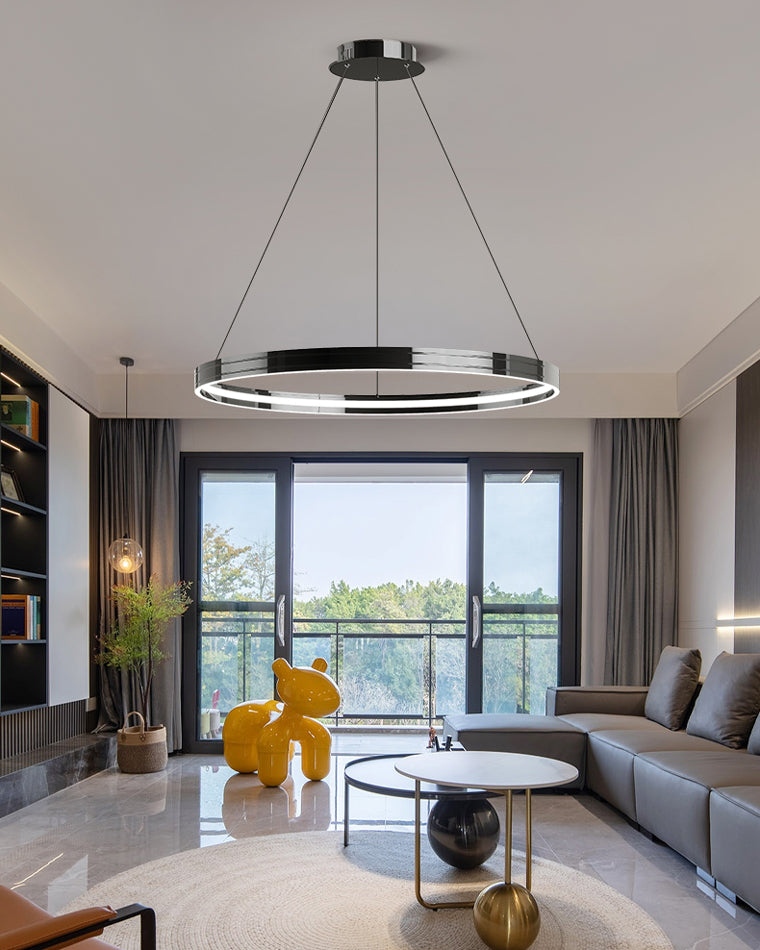 Diff Black Circular Led Chandelier-DF2297