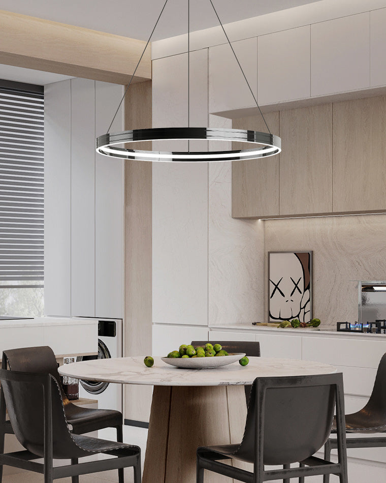 Diff Black Circular Led Chandelier-DF2297