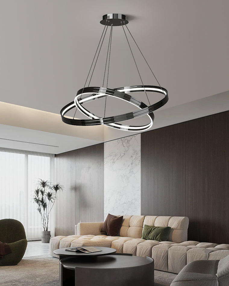 Diff Black Circular Led Chandelier-DF2297